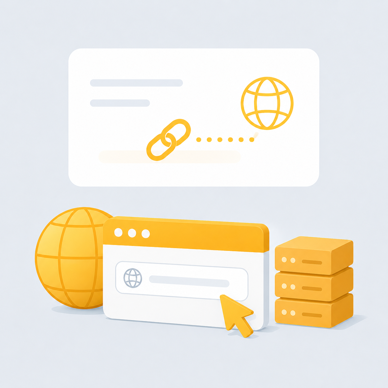 Custom domain illustration