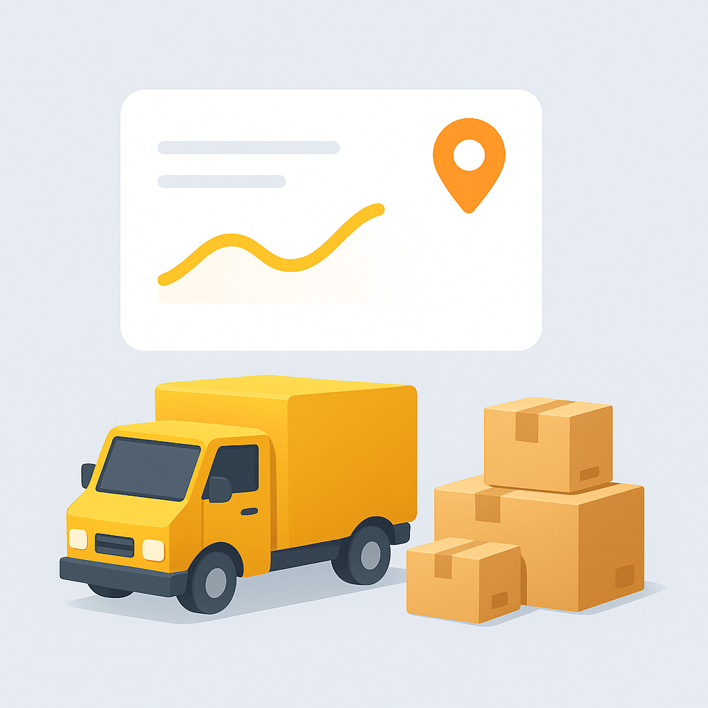 eCommerce shipping illustration